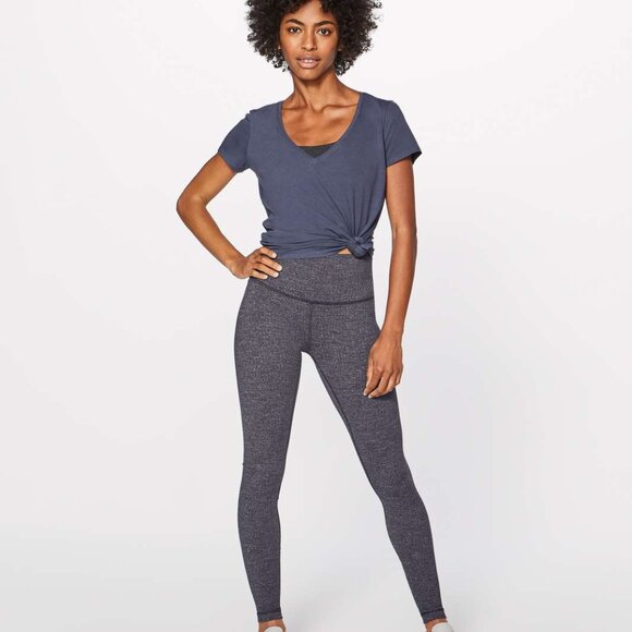 lululemon athletica Pants - Lululemon Wunder Under Leggings / Tights / Pants (black grey herringbone) Luon